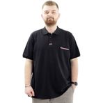 Mode XL U24329 Siyah Polo Yaka Cepli Erkek T-shirt