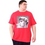 Mode XL U25027 Statue Kırmızı Bisiklet Yaka Erkek T-shirt