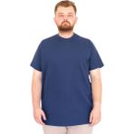 Mode XL U25034 İndigo Bisiklet Yaka Erkek T-shirt