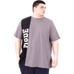 Mode XL U25501 Füme Parçalı Erkek T-shirt