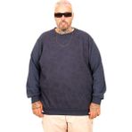 Mode XL U25819 İndigo Selanik Bisiklet Yaka Erkek Sweatshirt