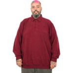 Mode XL U25821 Bordo Polo Waffle Erkek Kazak