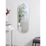 Model Alfa Dekoratif Ayna Duvar Aynası Konsol Aynası Mdf Elips Ayna 120x50 120 X 50 Beyaz