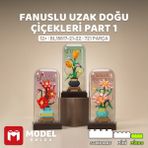 Model Brixx Modelbrixx Fanuslu Uzak Doğu Çiçekleri Part 1 Yapı Bloğu Seti 721 Parça