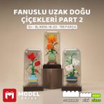 Model Brixx Modelbrixx Fanuslu Uzak Doğu Çiçekleri Part 2 Yapı Bloğu Seti 795 Parça