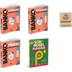 Model Eğitim Yayıncılık Model Eğitim 6. Sınıf Banko Matematik Fen Türkçe ve Paragraf Soru Bankası 4lü Set + Telefon Standı