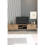 Model Z 150 cm Tv Ünitesi – Dekoratif Raflı Televizyon Ünitesi Iki Kapaklı Modern Tv Sehpası | Televizyon Konsolu - Atlantik Çam