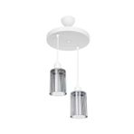 Modelight Aksel 2'li Optik Camlı Avize