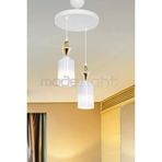 Modelight Akses Beyaz Karo Gold 2Li Opal Camli Avize