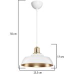 Modelight Arya Tekli Avize Beyaz/gold - 1 - Beyaz - Altın