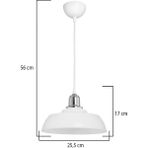 Modelight Arya Tekli Avize Opal/krom - Beyaz - Krom