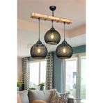Modelight Aspen 3Lü Avize - Siyah Yumak Toplu/Salon-Oturma Odası-Çocuk Odası-Yemek Odası-Mutfak-Antre-Hol