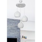 Modelight Ball 3'lü Çember Kırıık Beyaz Avize