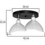 Modelight Esta 2'li Şeffaf Plofonyer Avize