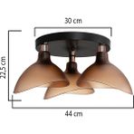 Modelight Esta 3'lü Bal Plofonyer Avize