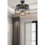 Modelight Haliç Plofonyer 3'lü Avize Siyah/füme