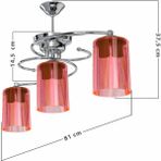 Modelight Işıl 3 Lü Avize Optik Narçiçeği Camlı
