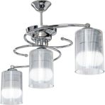Modelight Işıl 3'lü Optik Şeffaf Camlı Avize