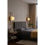 ModeLight Lopen Aplik - Salon Ve Yatak Odası Için İskandinav Tarzı Modern Metal Duvar Aydınlatması Siyah