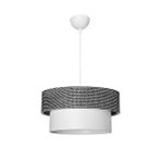 ModeLight Mina Sarkıt Siyah Artı Desen / Beyaz Finlin (38-30cm) Beyaz - Gri