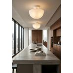 Modelight Roma Plafonyer Avize - Modern Retro Tavan Aydınlatması - Salon, Yatak Odası, Mutfak, Koridor, Antre ve Hol Tavan Aydınlatması - OPAL/BEYAZ