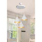 Modelight Tilda 3Lu Cember Avize Beyaz Salon-Oturma Odasi-Cocuk Odasi-Yatak Odasi-Yemek Odasi-Antre-Mutfak