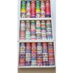Modellino 30 Adet Kuromi Çiçek ve Yaprak Doğa ve Mevsim Desenli Kağıt Bant 6001/A-B-C Seri