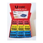 Modellino 3'lü Hamur Silgi Dominic Kare - Mavi Sarı Kırmızı