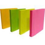 Modellino 4 Renk Yapışkanlı Kare Postit Not Kağıdı Rbc 76MMX76MM 4X80 Yaprak