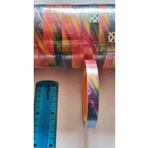 Modellino 60 Metre Gökkuşağı Renkli Şeffaf Bant Rbc 60X1.2CM Ms Crystal Clear Tape