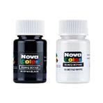 Modellino Nova Color 2'li Kumaş Boyası Forma Tişört ve Tekstil İçin Siyah Beyaz Renk Seçenekleri 30CC
