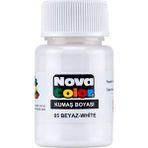 Modellino Nova Color Renk Seçenekli Tek Şişe Kumaş Boyası 30ML - Beyaz