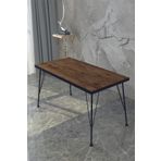 Modelvizyon Delta 60X120 Dekoratif Ceviz Mutfak Masası
