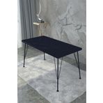 Modelvizyon Delta 60X120 Dekoratif Siyah Mermer Mutfak Masası