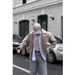 Moderk Oversize Vintage Erkek Bol Deri Ceket