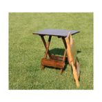 Modermo Katlanır Sehpa 35*50cm Koyu Ceviz - 1 Adet - Cilalı Koyu Ceviz