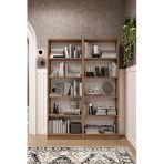 Modern 10 Raflı Ev Ofis Kütüphane Kitaplık %100 Mdf Dekoratif Kitaplık K003 Petra
