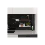 Modern 2'Li Uçan Raf Çok Amaçlı Duvar Rafı Organizer %100 Mdf Kitaplık Mutfak Banyo Rafı Drf01 Beyaz