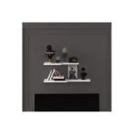 Modern 2'Li Uçan Raf Çok Amaçlı Duvar Rafı Organizer %100 Mdf Kitaplık Mutfak Banyo Rafı Drf03 Beyaz