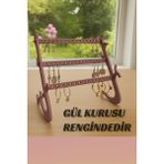 Modern 3 Bölmeli Takı ve Küpe Standı, Şık ve Düzenli Saklama Çözümü - Amber