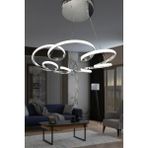 Modern 3 Renk LED Sarkıt Avize, Krom, Oturma ve Mutfak Için Şık Aydınlatma - Ahşap - Bej - Seçenek 1