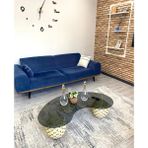 Modern 3 Top Orta Sehpa Salon-Oturma Odası - FÜME - BEJ