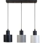 Modern 3'lü Metal Sarkıt Avize, Cafe, Mutfak ve Salon Dekorasyonu - Seçenek 1 - Ahşap
