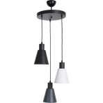 Modern 3'lü Sarkıt Avize, Salon, Mutfak ve Kafe Dekorasyonu Için - Seçenek 1 - Ahşap - Bej - Siyah
