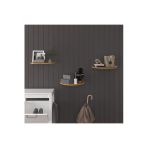 Modern 3'Lü Uçan Raf Çok Amaçlı Duvar Rafı Organizer %100 Mdf Kitaplık Mutfak Banyo Rafı Drf04 Petra