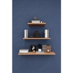 Modern 3'lü Uçan Raf Çok Amaçlı Duvar Rafı Organizer%100 MDF Kitaplık Mutfak Banyo Rafı DRF02