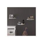 Modern 3'lü Uçan Raf Çok Amaçlı Duvar Rafı Organizer%100 MDF Kitaplık Mutfak Banyo Rafı DRF04