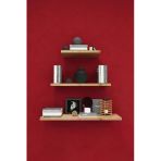 Modern 3'lü Uçan Raf Çok Amaçlı Duvar Rafı Organizer%100 MDF Kitaplık Mutfak Banyo Rafı DRF05 SAFİR MEŞE