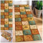 Modern 50 x 300 cm Yıkanabilir Koridor Halısı Kaymaz Mutfak Yolluğu Halı Yatak Odası Oturma Odası Mutfak için Uzun Alan Halıları Trafiğe Dayanıklı