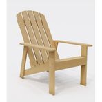 Modern Ahşap Oval Adirondack Balkon, Bahçe Koltuğu (ÇAM)